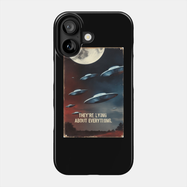New Jersey Drones UFO Phone Case by QuirkyQuest Creations