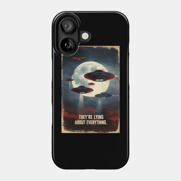 New Jersey Drones UFO Phone Case by QuirkyQuest Creations