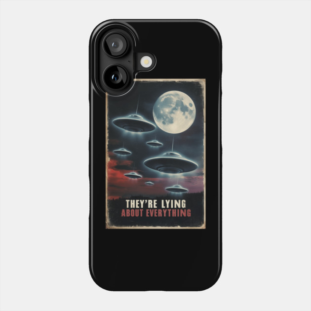 New Jersey Drone UFO Phone Case by QuirkyQuest Creations