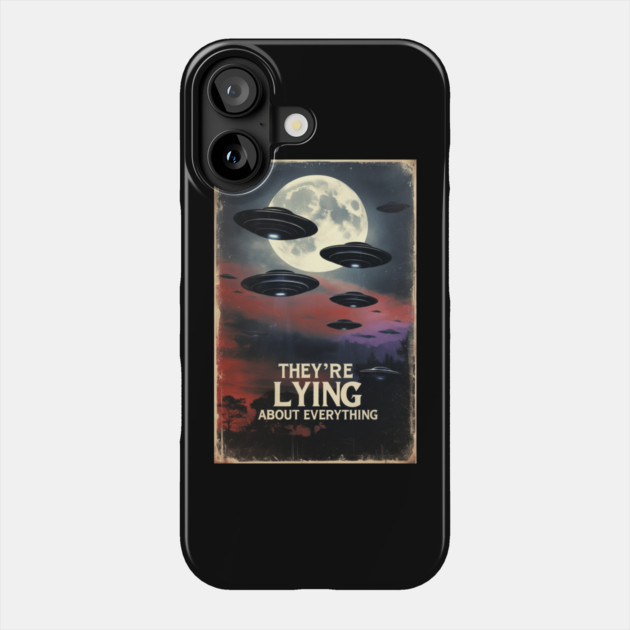 New Jersey Drone UFO Alien UAP Phone Case by QuirkyQuest Creations