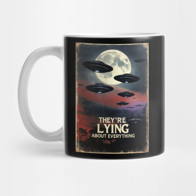 New Jersey Drone UFO Alien UAP by QuirkyQuest Creations