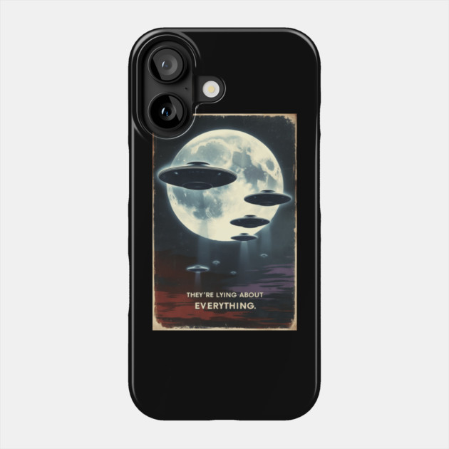 New Jersey Drones UFO UAP Alien Phone Case by QuirkyQuest Creations