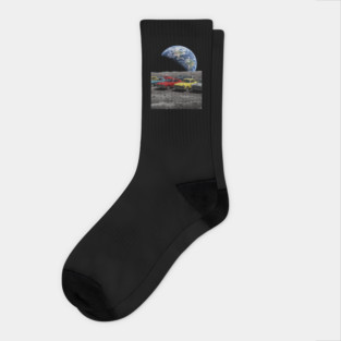 Cars on the Moon Socks