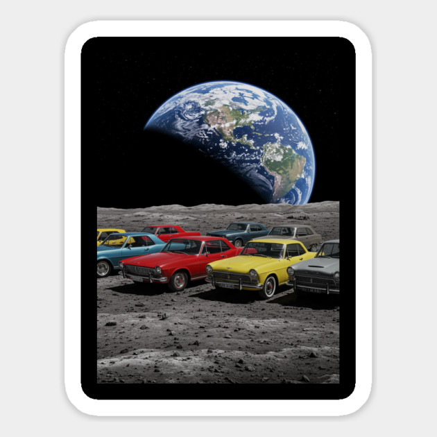 Cars on the Moon Magnet by Megadorim