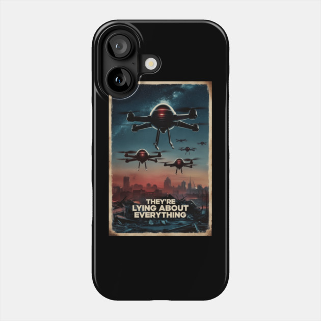 New Jersey Drones UFO Phone Case by QuirkyQuest Creations