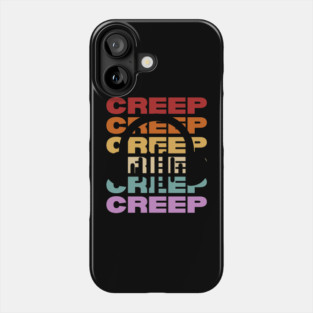 Creep - Retro Vintage Pastel Typography for Music Lovers Phone Case