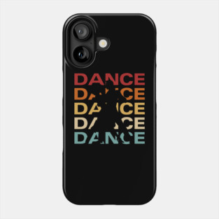 Dance- Retro Vintage Pastel Typography for Party People Phone Case