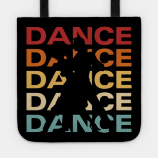 Dance- Retro Vintage Pastel Typography for Party People Tote