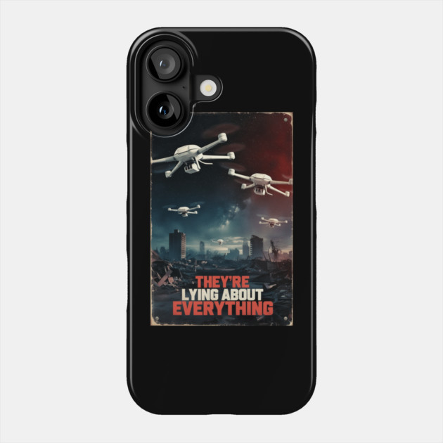 New Jersey Drones UFO Phone Case by QuirkyQuest Creations