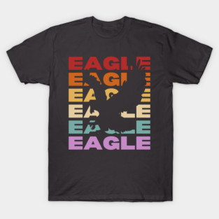 Eagle - Vintage Retro Sunset Typography - Freedom Lovers T-Shirt