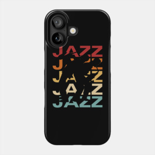Jazz - Vintage Retro Sunset Typography - Jazz Lovers Phone Case