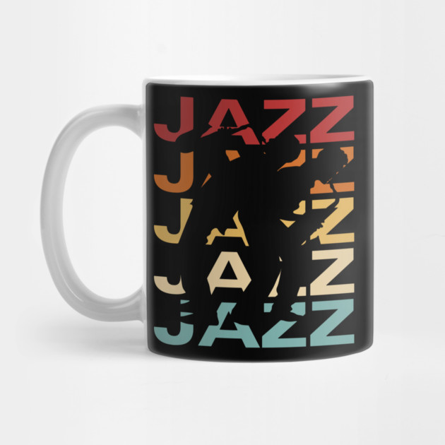 Jazz - Vintage Retro Sunset Typography - Jazz Lovers by TuncGK