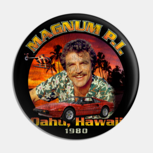 Thomas Magnum PI Retro 1980 Worn Pin
