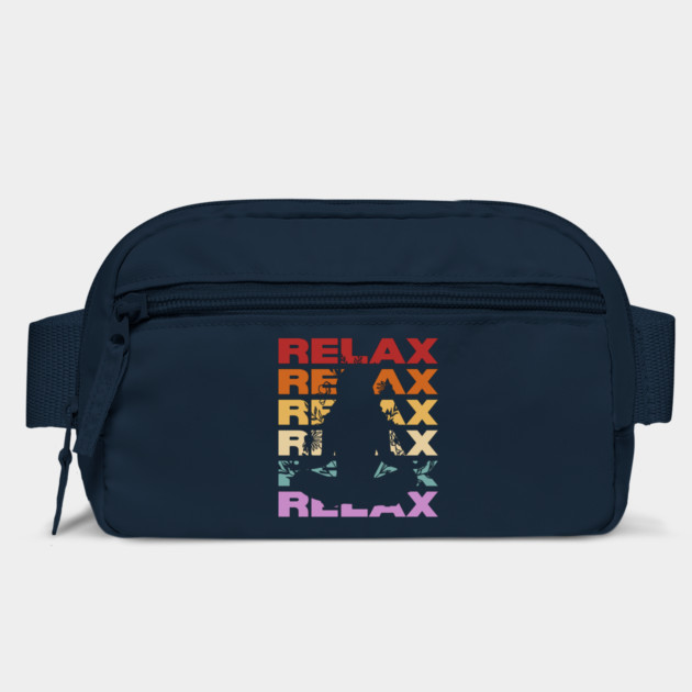 Relax - Vintage Retro Sunset Typography - Yoga Lovers by TuncGK