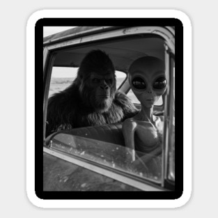 Alien and Bigfoot-Believe-4 Magnet