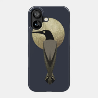art deco crow Phone Case