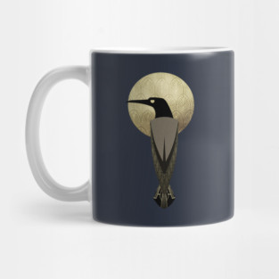 art deco crow Mug