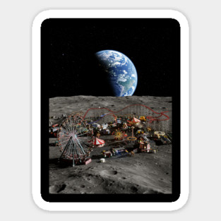 Have Fun in an Amusement Park on the Moon Magnet