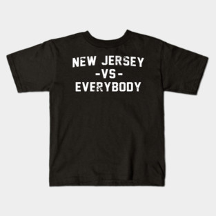 New Jersey Vs Everybody Vintage Distressed Kids T-Shirt