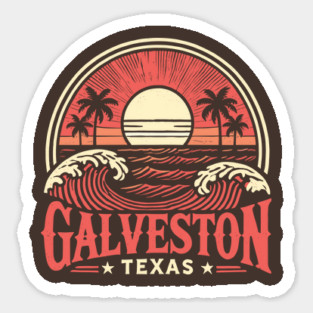 Galveston Texas Sticker