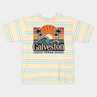 Galveston Beach Texas Kids T-Shirt