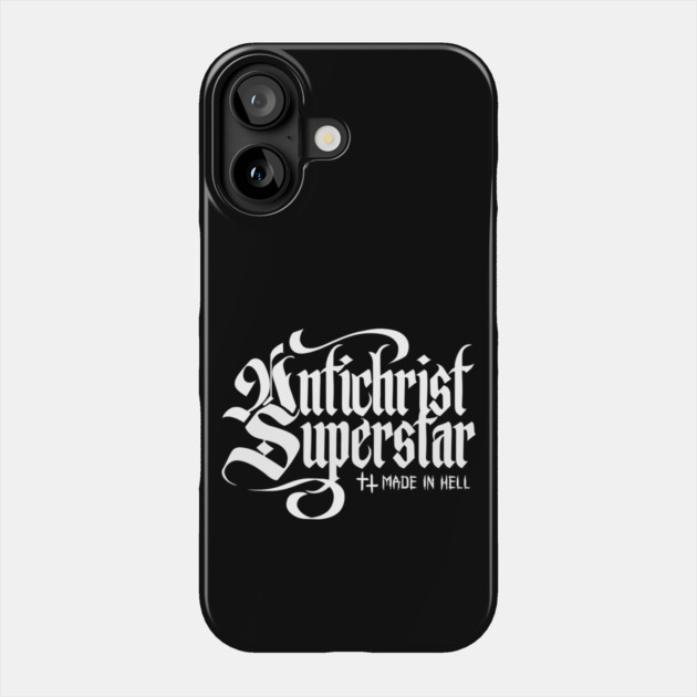 ANTICHRIST SUPERSTAR Phone Case by artslaves