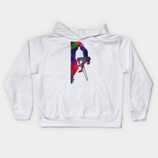 mountaineer climbing sport art #mountaineer #climbing Kids Hoodie