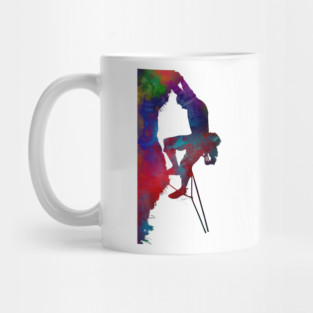 mountaineer climbing sport art #mountaineer #climbing Mug