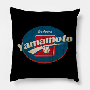 yamamoto dodgers world series Pillow