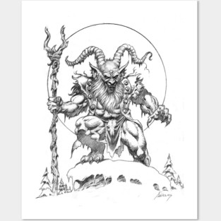Krampus Posters and Art