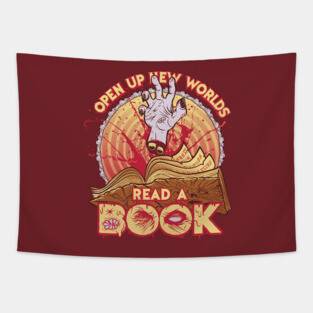 Read a Damn'd Book Tapestry