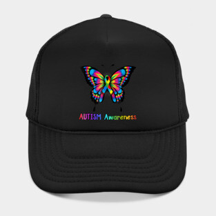 Colorful Butterfly Autism Awareness Hat