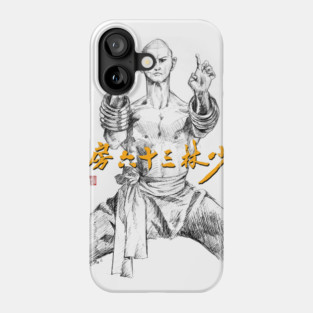 36th Chamber of Shaolin Black and White Phone Case
