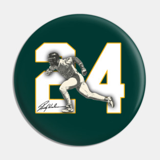 Rickey Henderson 24 Oakland Athletics Pin