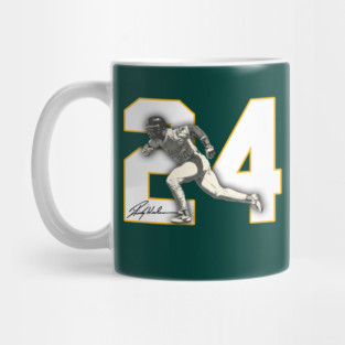 Rickey Henderson 24 Oakland Athletics Mug