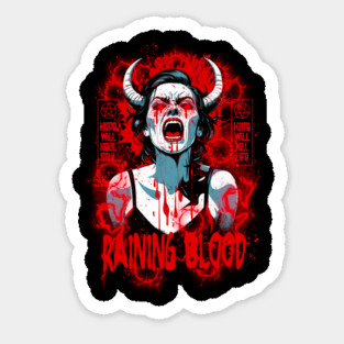 RAINING BLOOD Sticker