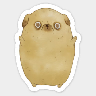 Pugtato Pug Potato Magnet