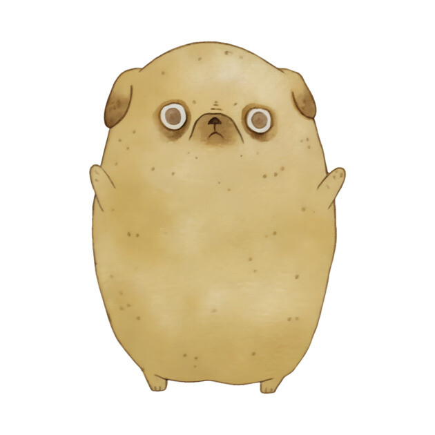Pugtato Pug Potato by The WYLD Tribe
