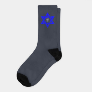 Am Yisrael Chai (HEB-Menorah) Socks