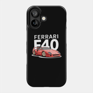 Ferrari F40 Supercar Art Funny Gift Phone Case