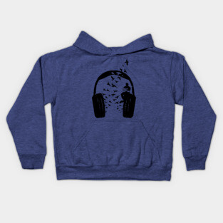 Headphone Acoustic guitar Kids Hoodie