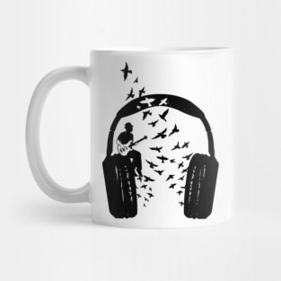 Headphone Bass guitar Mug