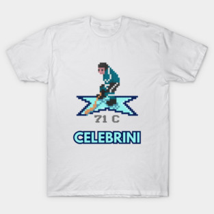 Macklin Celebrini San Jose Sharks NHL 94 Character T-Shirt