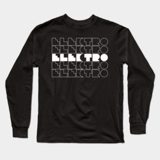 Electro music logo design Long Sleeve T-Shirt