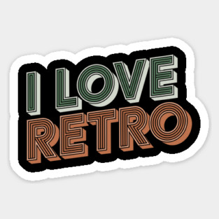I Love Retro Nostalgic Vintage 80's Vibes Magnet