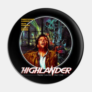 Highlander, Christopher Lambert, Cult Classic Pin