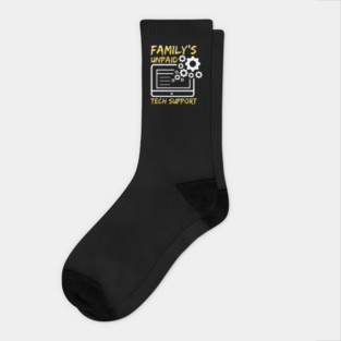 Family's Unpaid Tech Support Socks