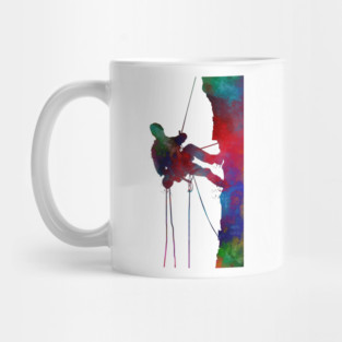 mountaineer climbing sport art #mountaineer #climbing Mug