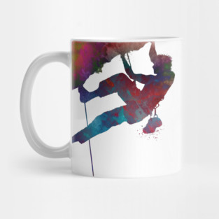 mountaineer climbing sport art #mountaineer #climbing Mug
