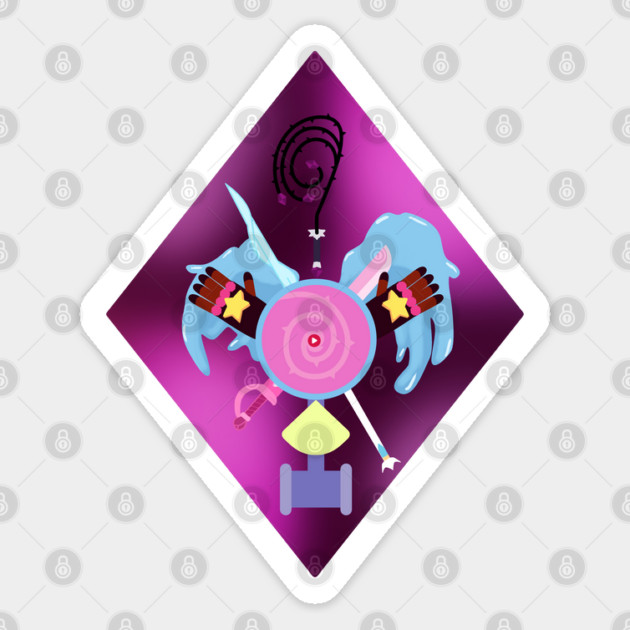 CRYSTAL GEM Sticker by droidmonkey